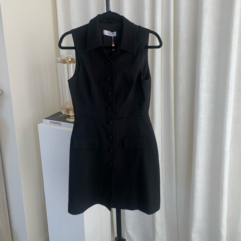 Black Sleeveless Mini Dress